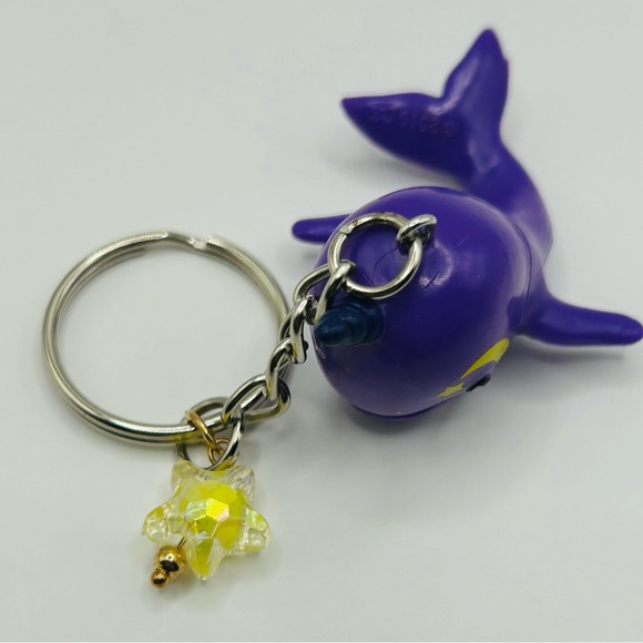 ⭐️Handmade Celestial Narwhal Figure Keychain⭐️ - Picture 4 of 4